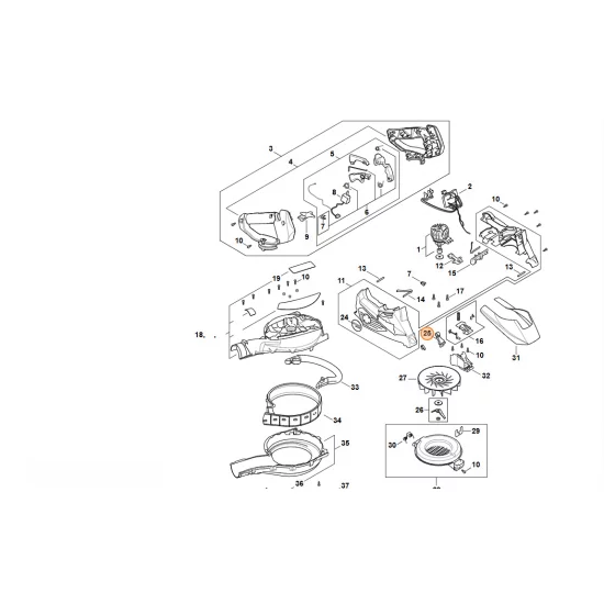 STIHL    Dźwignia mechanizmu ryglującego SA02 792 3700